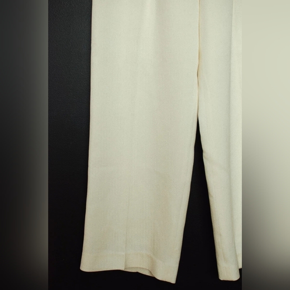 3.1 Phillip Lim Wide Leg Pants High Waisted Ivory Silk Lined Size 2 - Picture 5 of 11